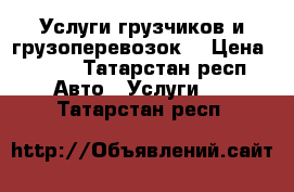 Услуги грузчиков и грузоперевозок  › Цена ­ 300 - Татарстан респ. Авто » Услуги   . Татарстан респ.